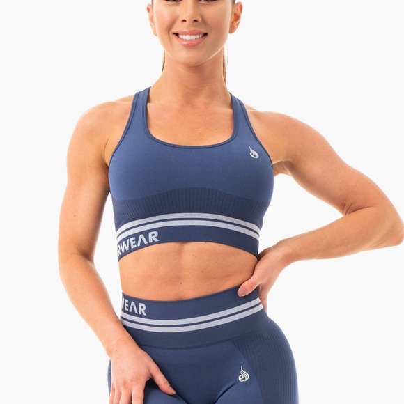 Ryderwear Other - Two piece set Seamless Ryderwear Steel Blue Sports Bra & Leggings